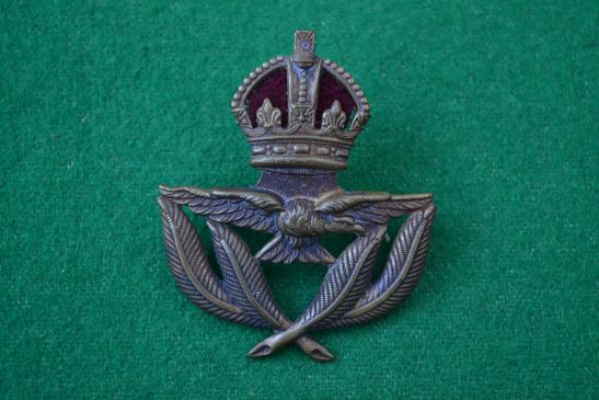 R.A.F. cap badge.