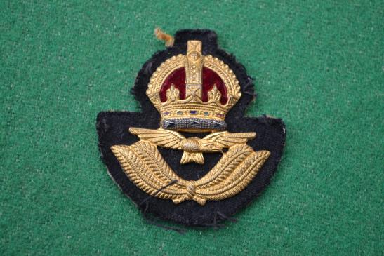 R.A.F. cap badge.