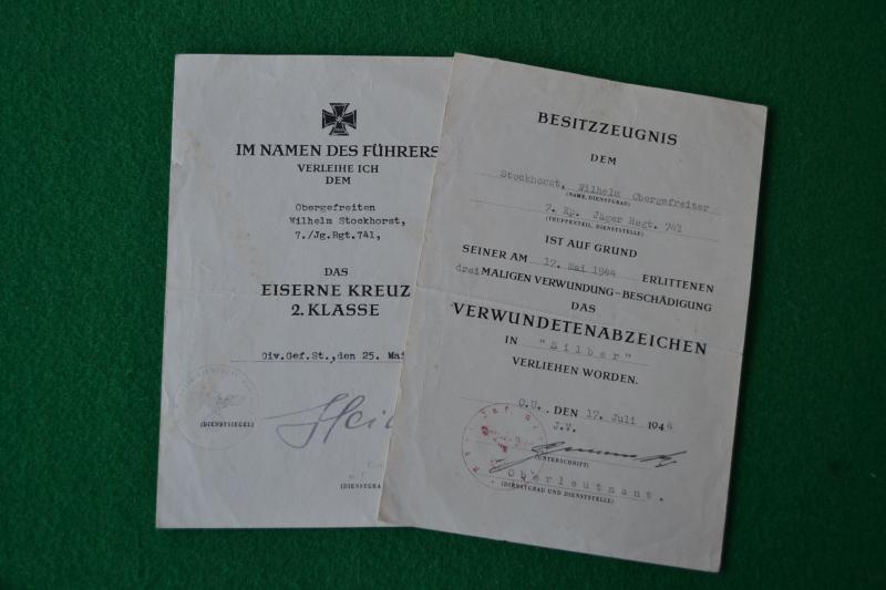 Pair of Award Documents.