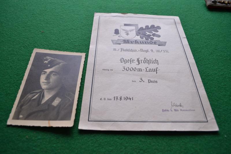 Luftwaffe Certificate.