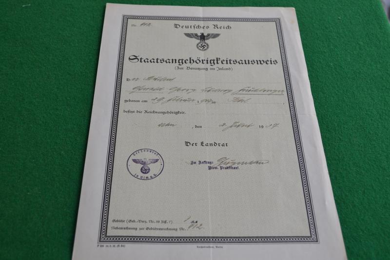 Certificate of Nationality.