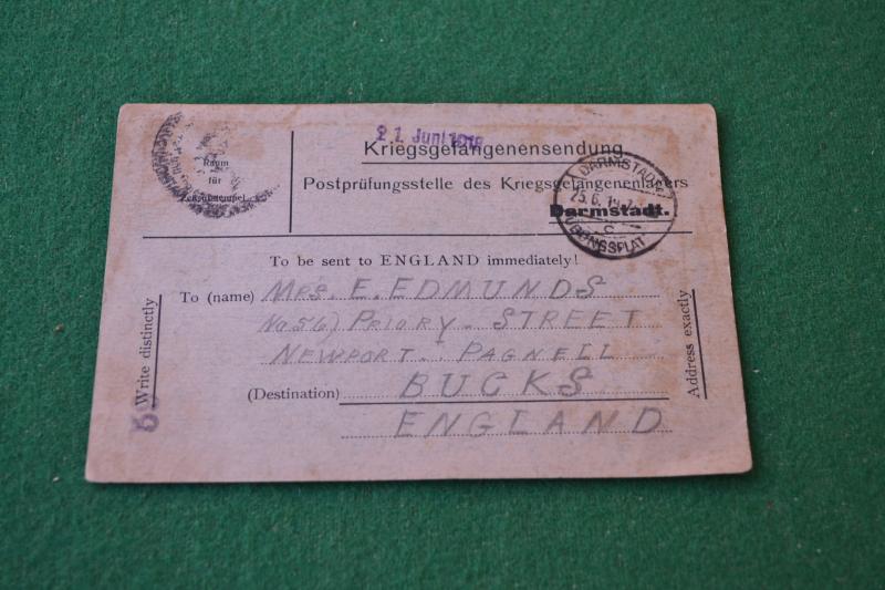 POW Postcard.