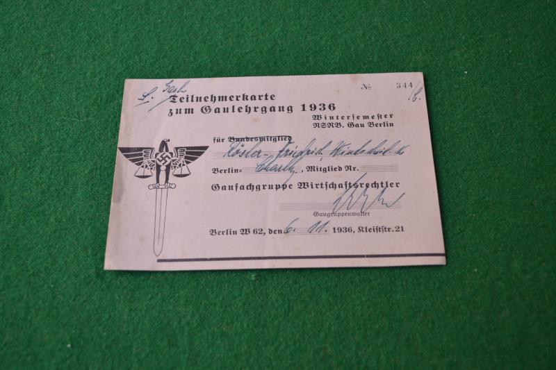 NSRB Participants Card.